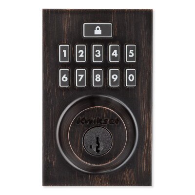 Kwikset 914 Series SmartCode Zigbee Contemporary Deadbolt with Cox, Venetian Bronze